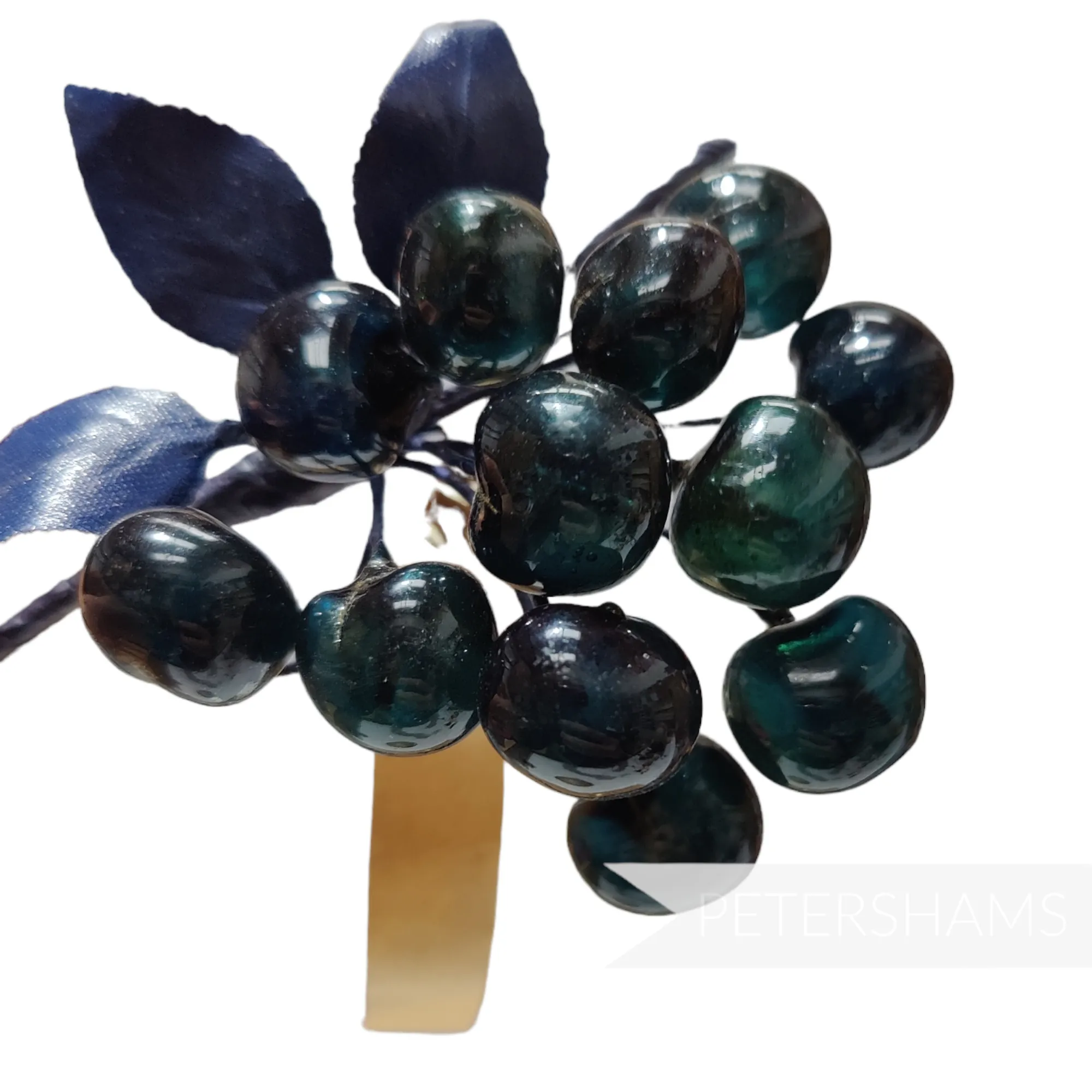 'Jazmin' Blown Acrylic Vintage German 1940/50s Wired Cherry Mount