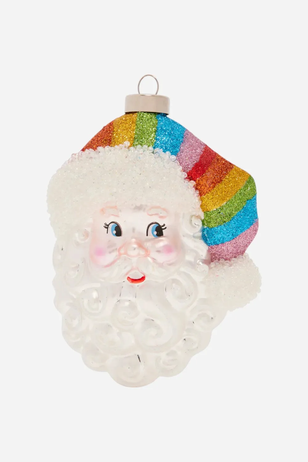 Kat   Annie Pride Hat Santa Ornament