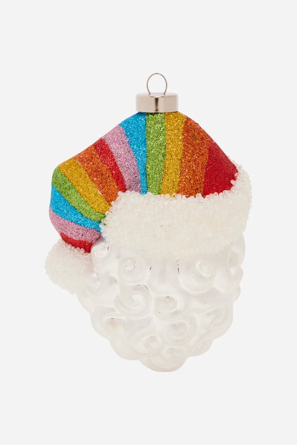 Kat   Annie Pride Hat Santa Ornament