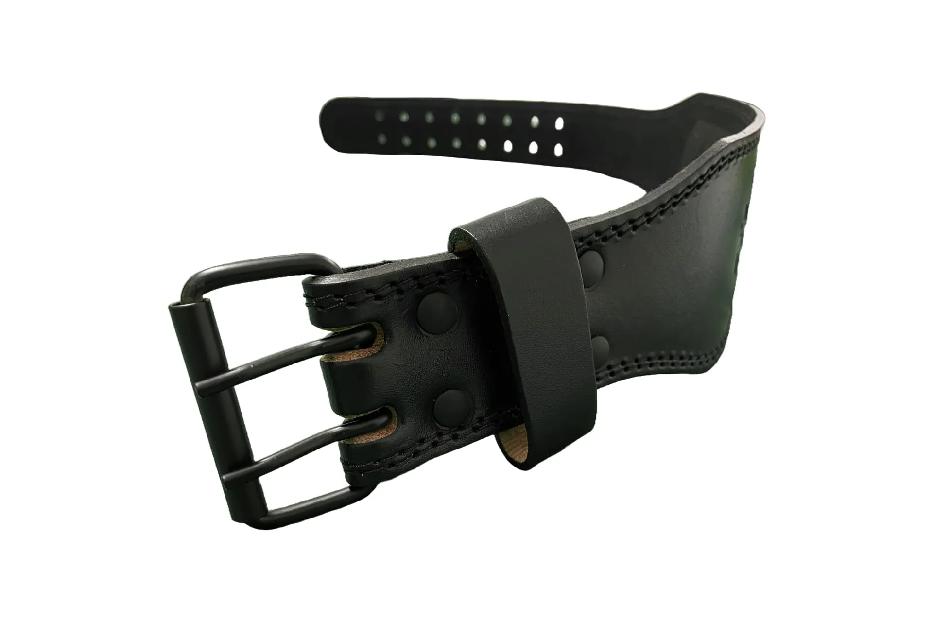 Leather Weightlifting Belt Double Prong - Pullum