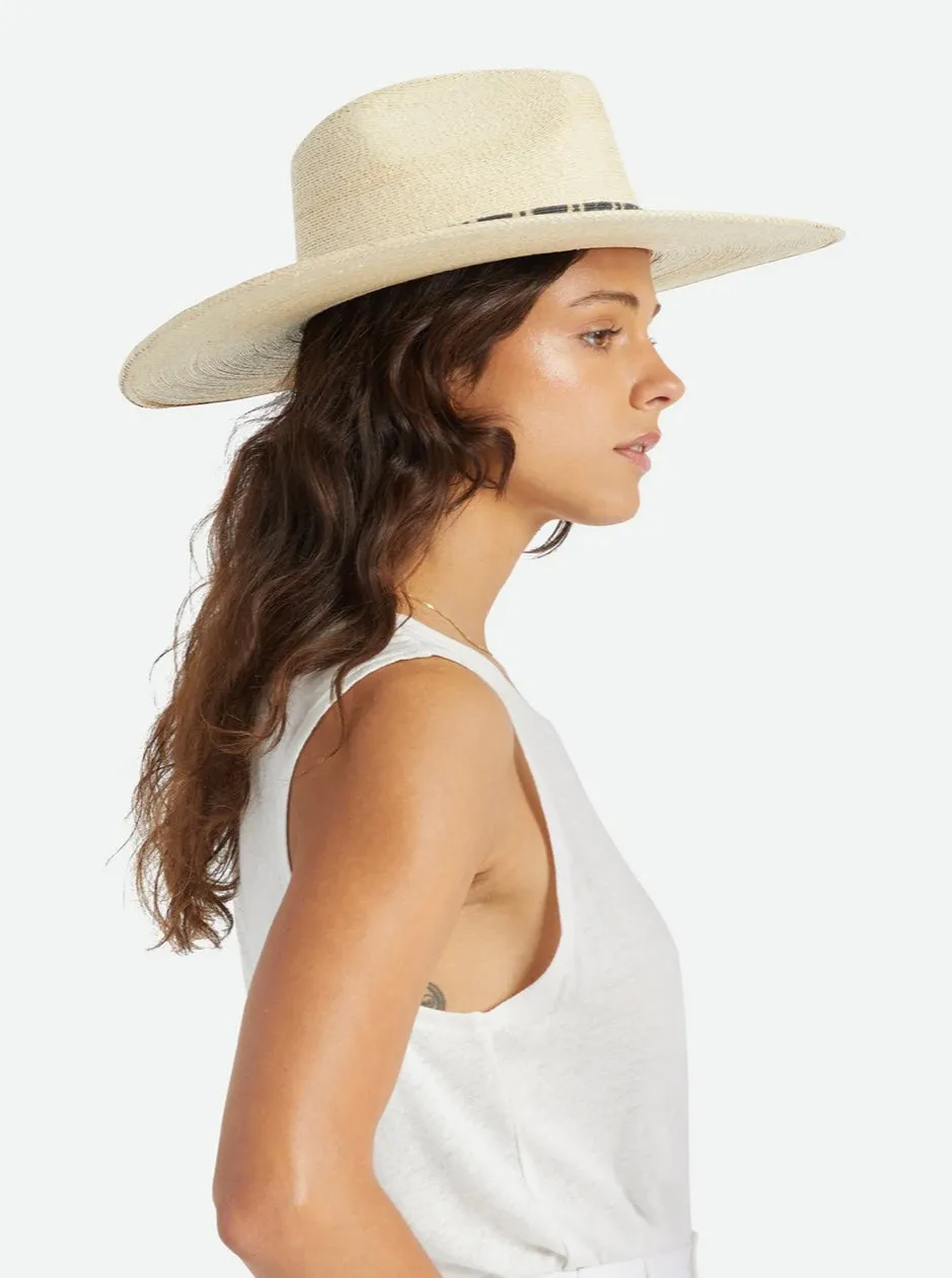 Leigh Straw Fedora - Natural