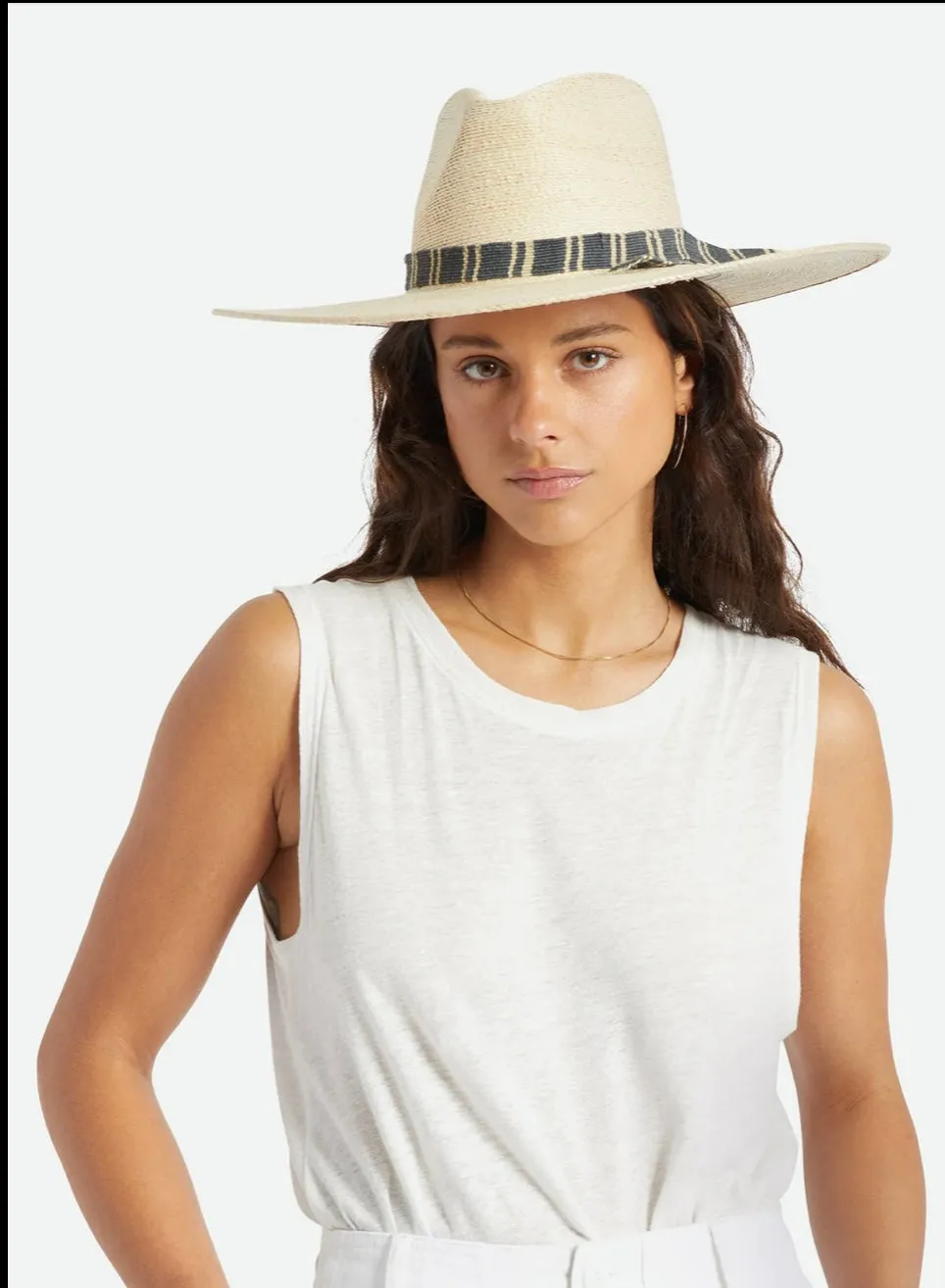 Leigh Straw Fedora - Natural