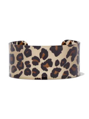 Leopard-Print Cuff Bracelet