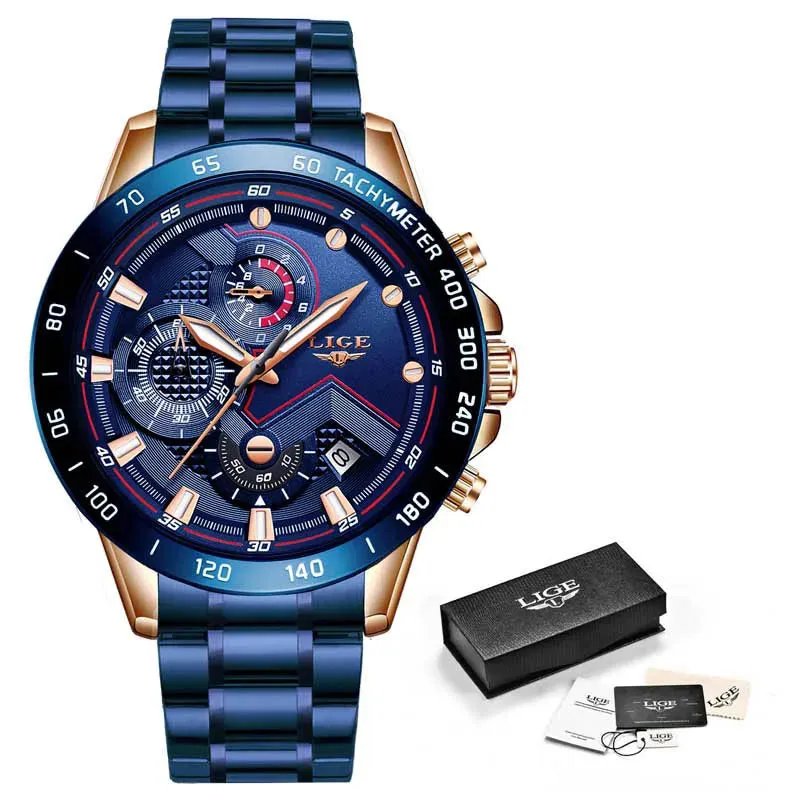 LIGE Men's Watches
