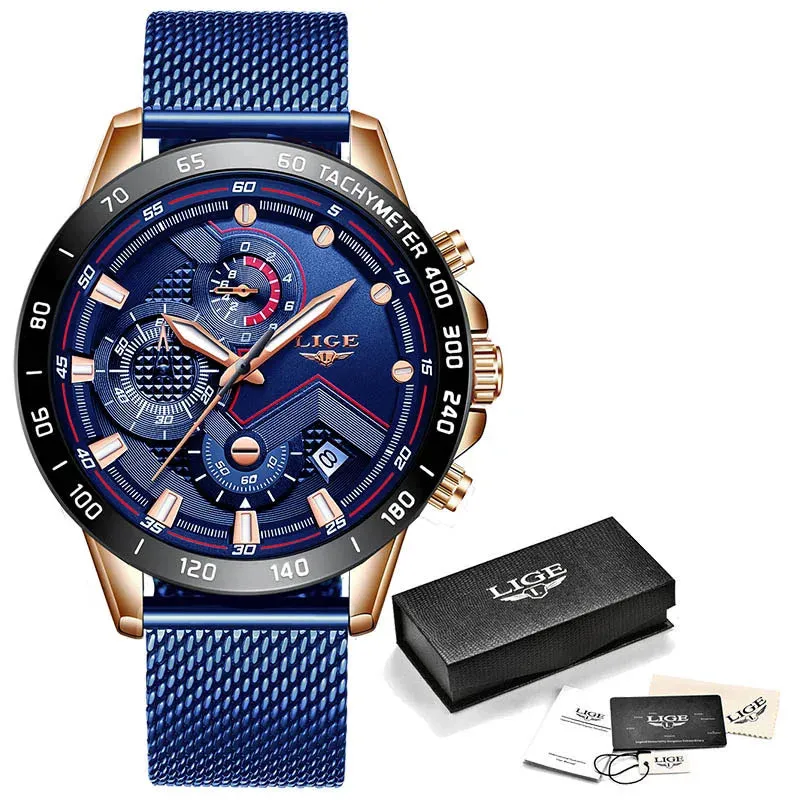 LIGE Men's Watches