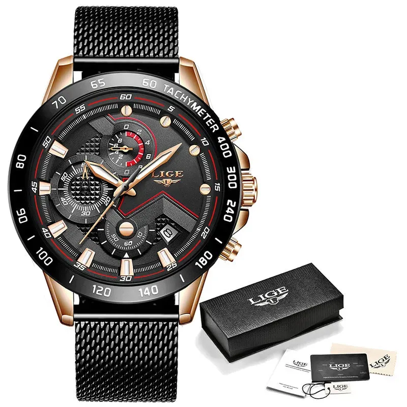 LIGE Men's Watches