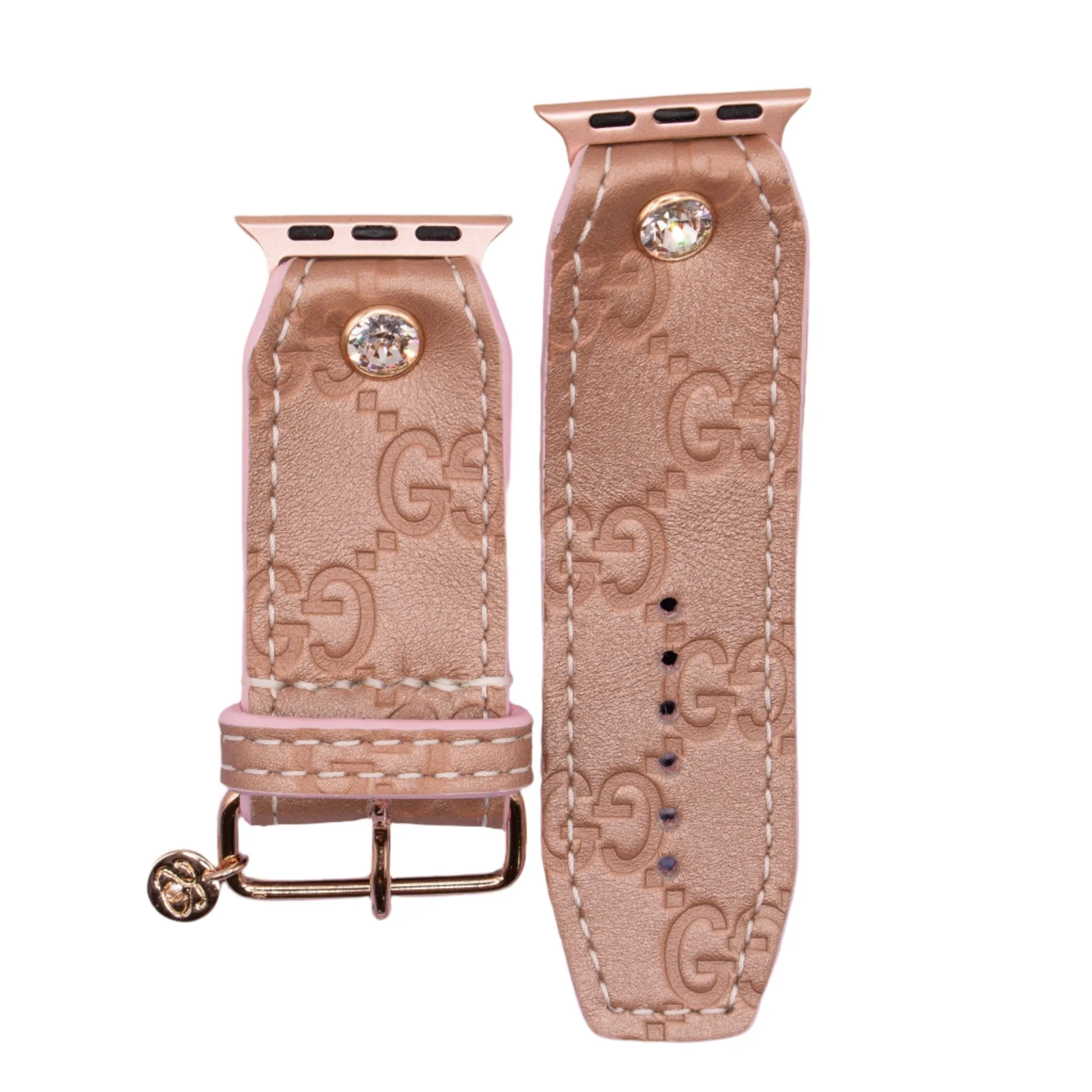 Limited Edition - Upcycled Rose Gold Guccissima GG Sivella Watchband