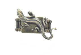 Lizard Ring, Vintage gold, one size fits all, 1 each   (Ring-3)