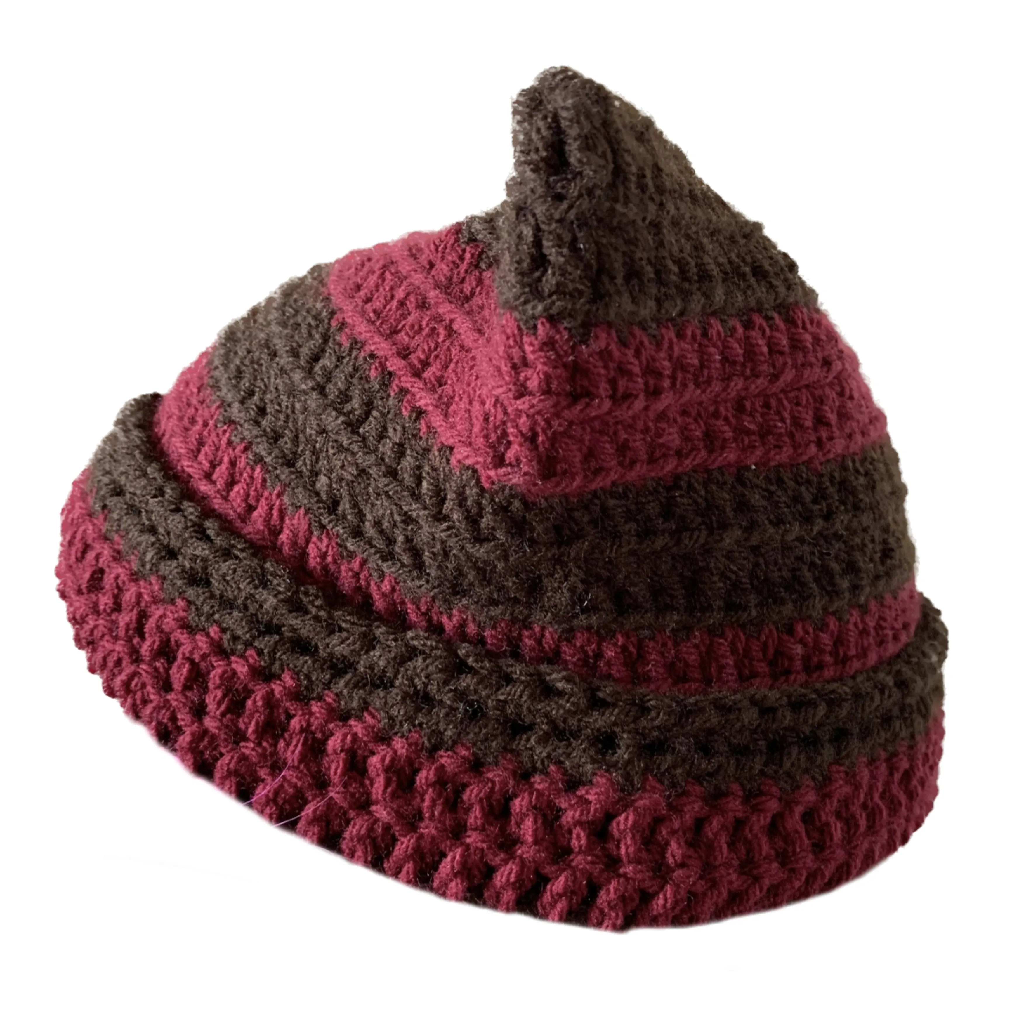 Long Red and Brown Cat Hat