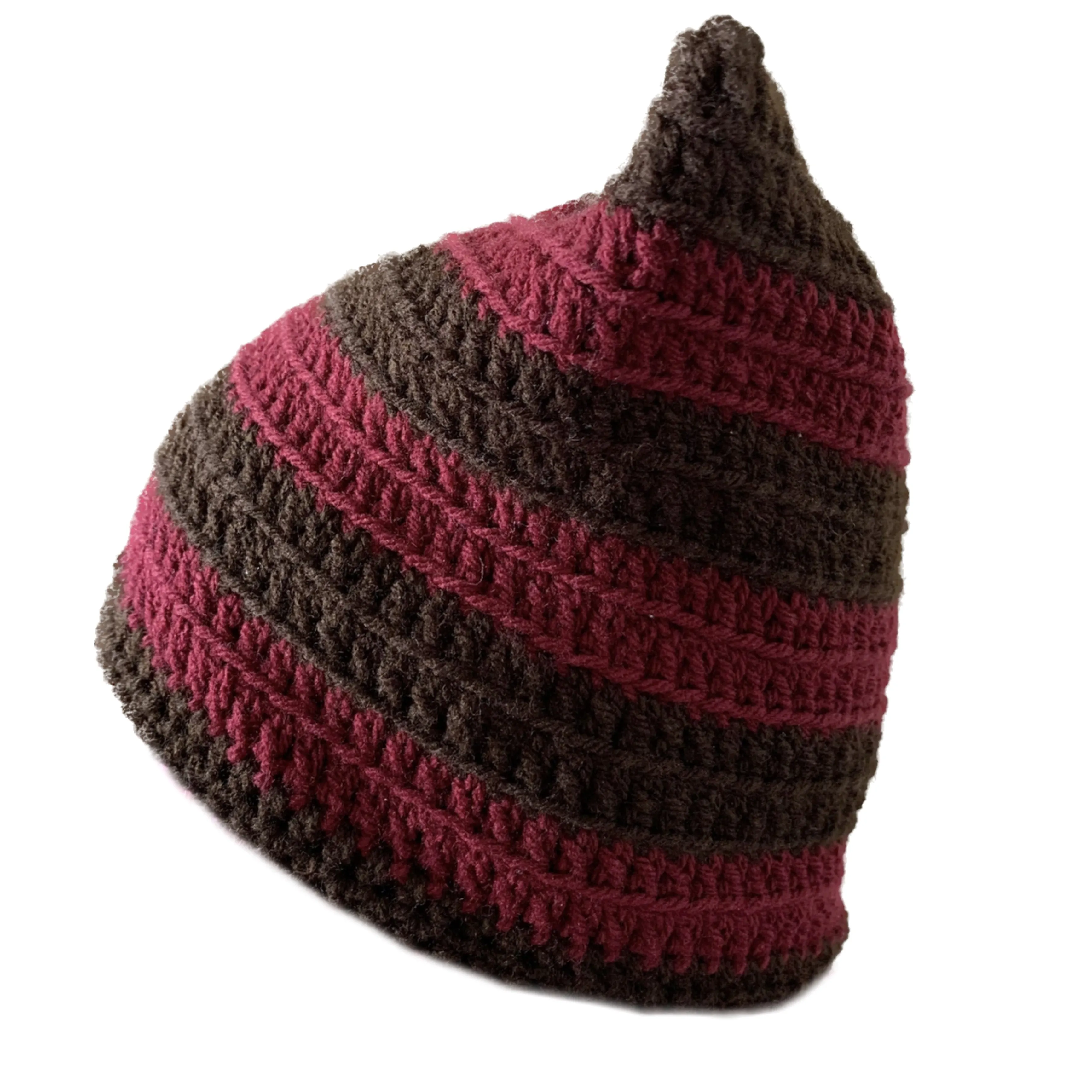 Long Red and Brown Cat Hat