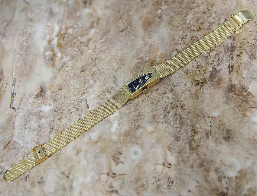 Longines 14k Solid Gold 1960s Ladies Rare Vintage Classic Watch