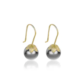 Lovely Flower Pearl Earring Setting-Buy Silver Jewelry Mountings