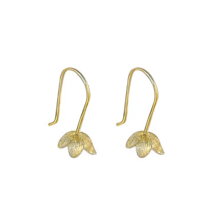 Lovely Flower Pearl Earring Setting-Buy Silver Jewelry Mountings