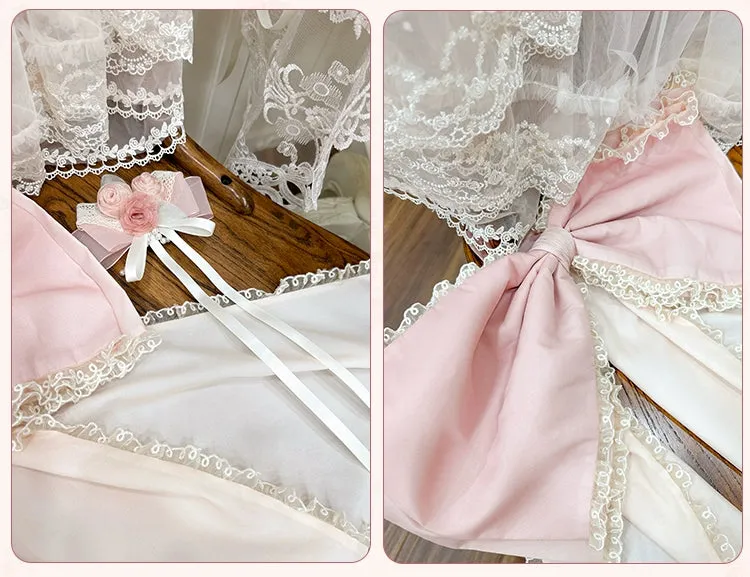 Mademoiselle Pearl~Rose Garden~Elegant Lolita Pink Headdress