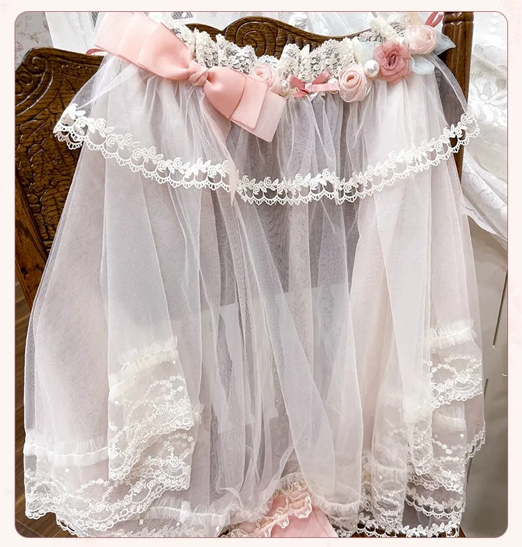 Mademoiselle Pearl~Rose Garden~Elegant Lolita Pink Headdress