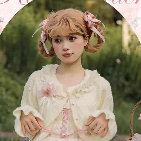 Mademoiselle Pearl~Rose Garden~Elegant Lolita Pink Headdress