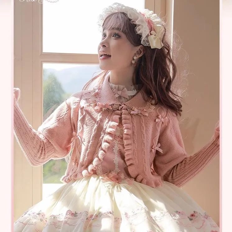Mademoiselle Pearl~Rose Garden~Elegant Lolita Pink Headdress
