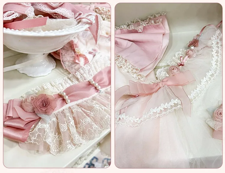 Mademoiselle Pearl~Rose Garden~Elegant Lolita Pink Headdress