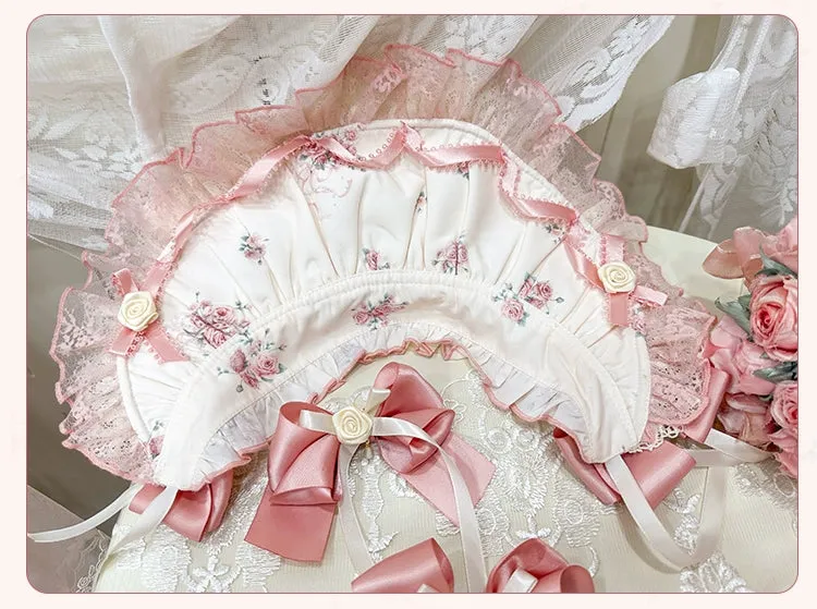 Mademoiselle Pearl~Rose Garden~Elegant Lolita Pink Headdress