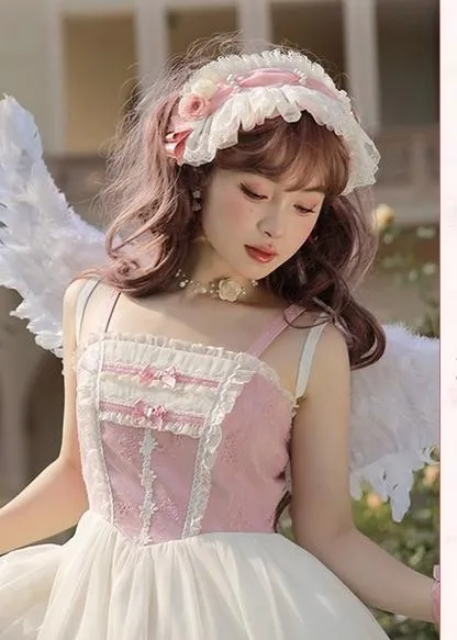 Mademoiselle Pearl~Rose Garden~Elegant Lolita Pink Headdress