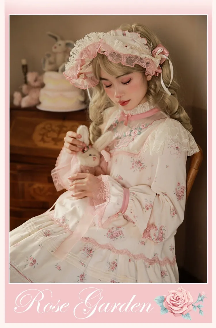 Mademoiselle Pearl~Rose Garden~Elegant Lolita Pink Headdress