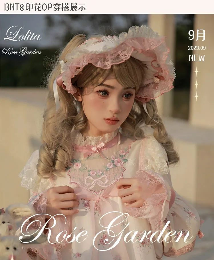 Mademoiselle Pearl~Rose Garden~Elegant Lolita Pink Headdress