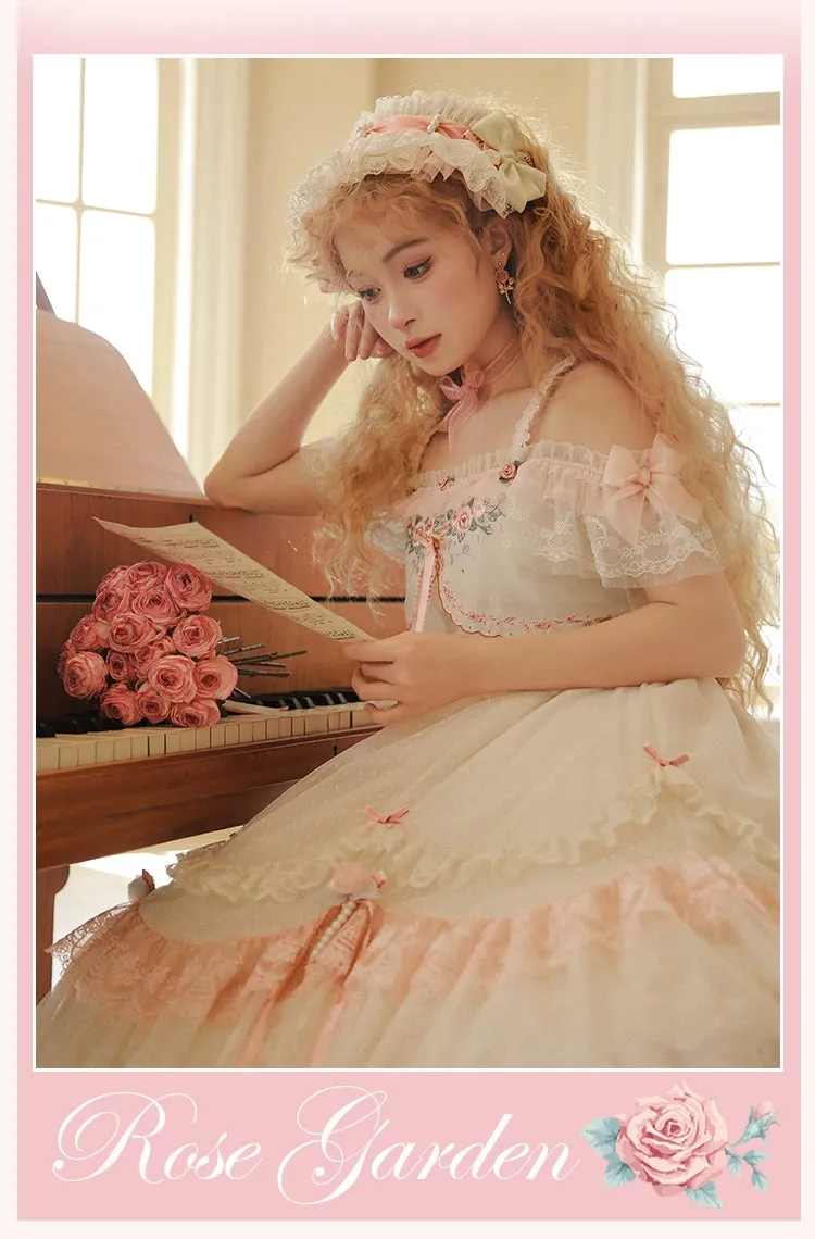 Mademoiselle Pearl~Rose Garden~Elegant Lolita Pink Headdress