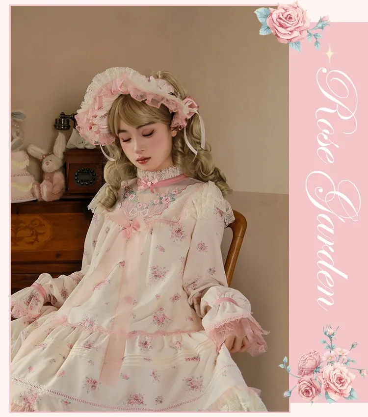 Mademoiselle Pearl~Rose Garden~Elegant Lolita Pink Headdress
