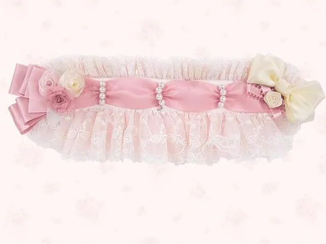 Mademoiselle Pearl~Rose Garden~Elegant Lolita Pink Headdress