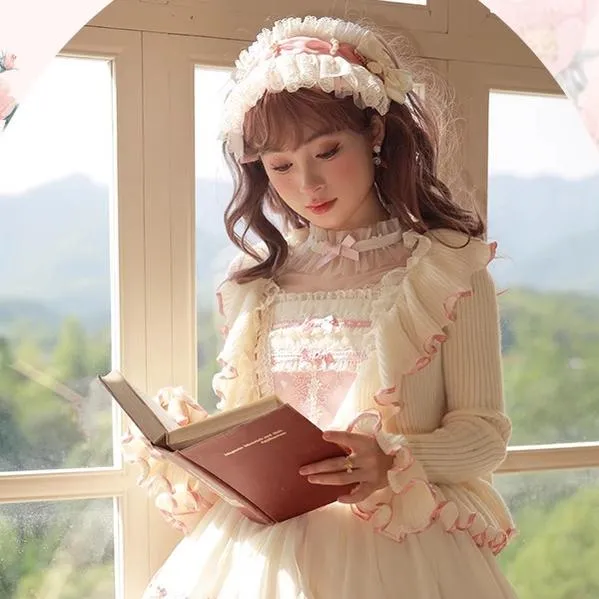 Mademoiselle Pearl~Rose Garden~Elegant Lolita Pink Headdress