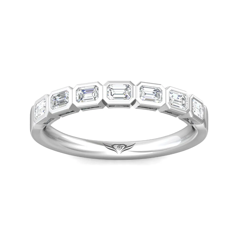 Martin Flyer Emerald Cut Diamond Anniversary Band