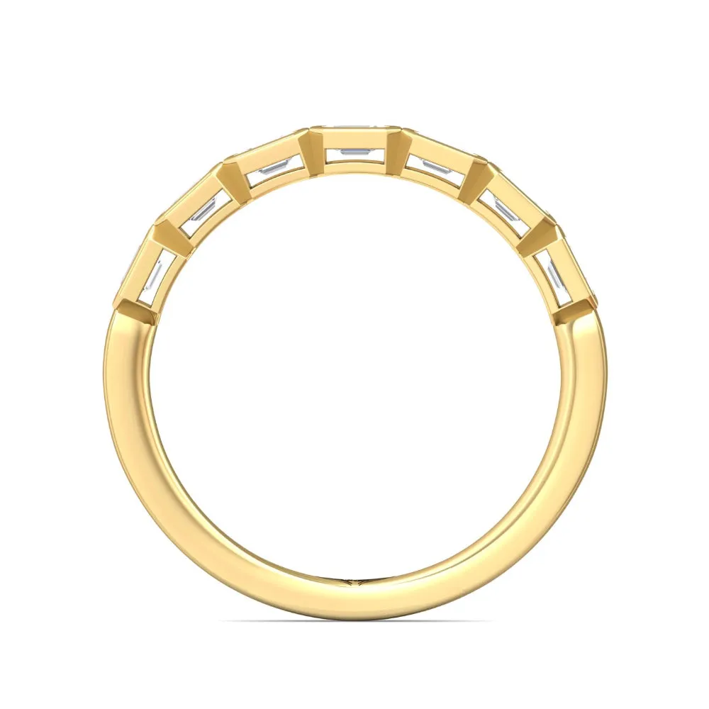 Martin Flyer Emerald Cut Diamond Anniversary Band