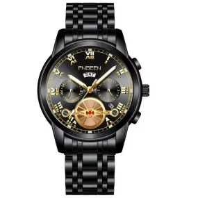 MechLuxe Real Belt Automatic Watch