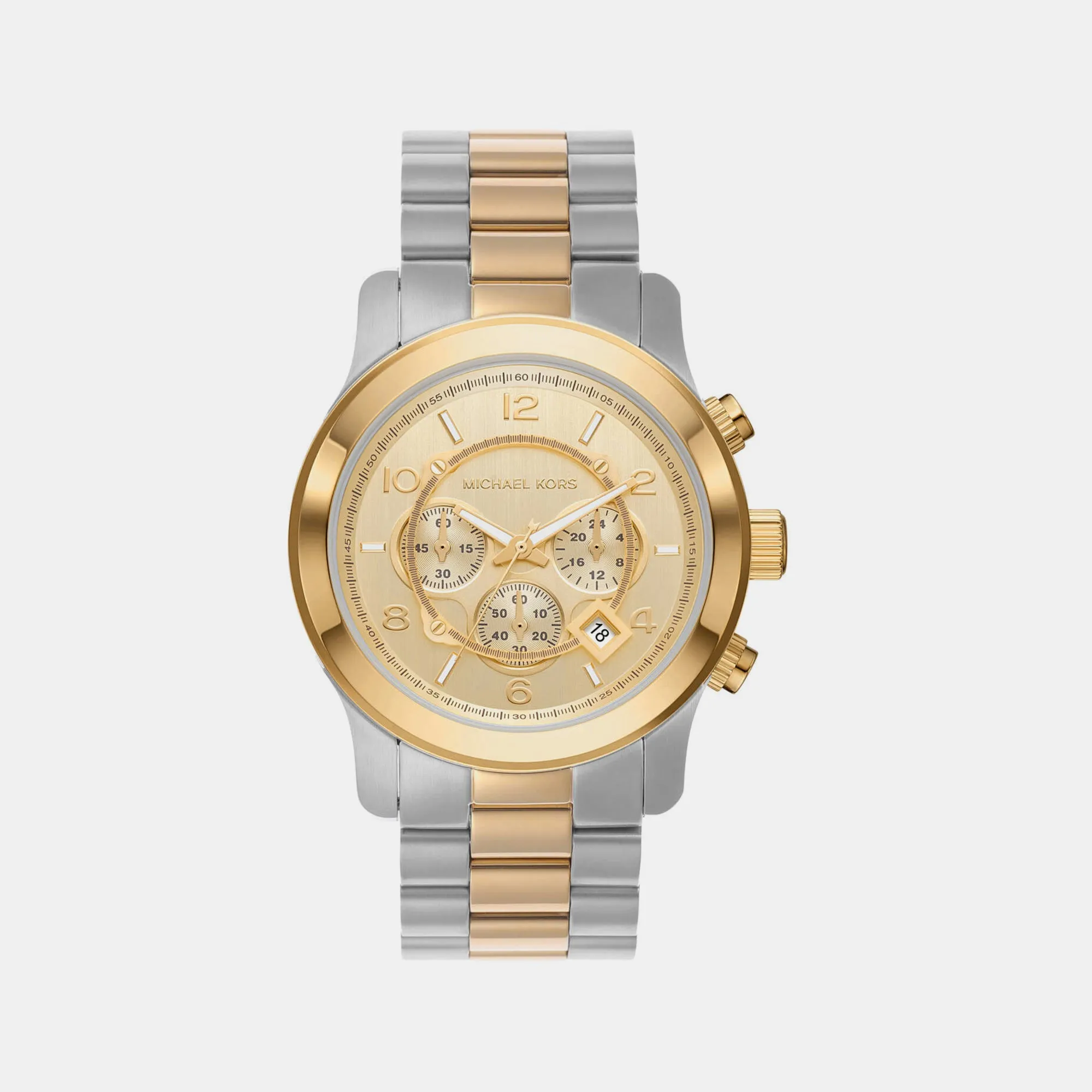 Men Gold Chronograph Stainless Steel Watch MK9075