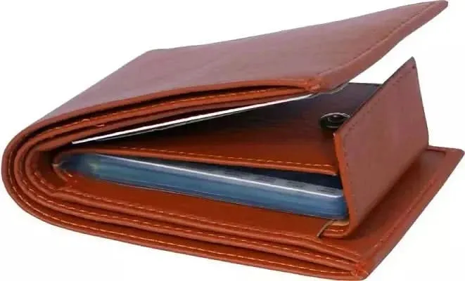 Men's Artificial Leather Belt And Wallet Combo