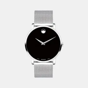 Men's Black Analog Stainless Steel Watch 607219