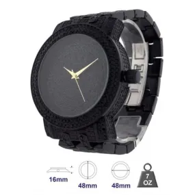 Men's Elegant Bling Metal Watch - Model 1255-D