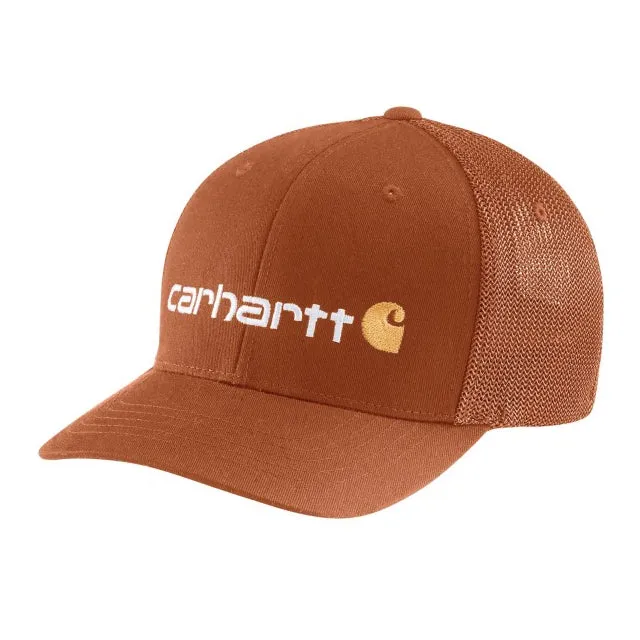 Men's Rugged Flex Twill Mesh Back Logo Graphic Flexfit Hat