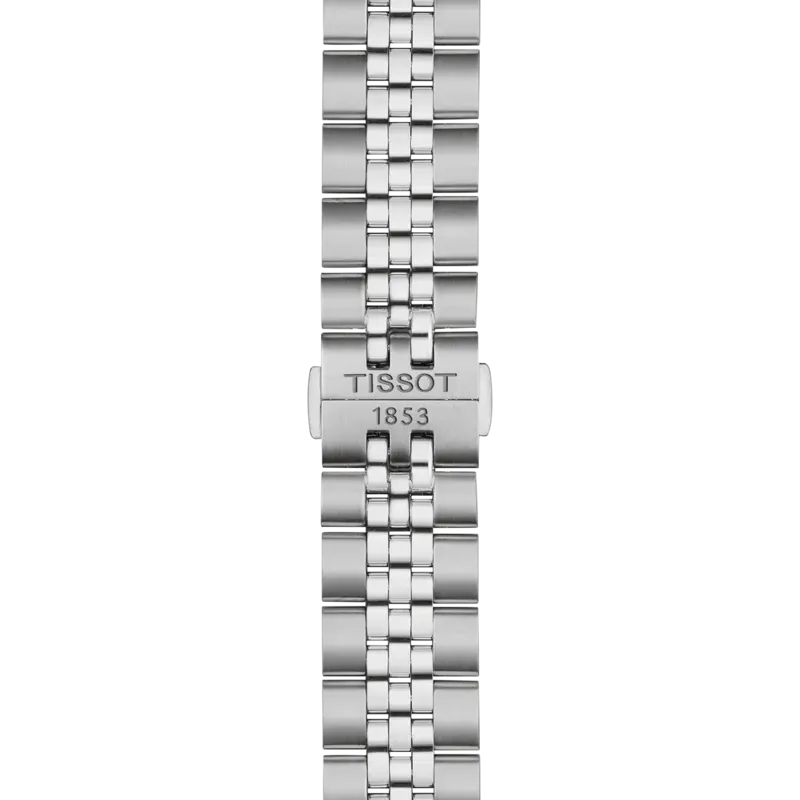 Mens Tissot 40mm Ballade Blue Dial Bracelet Watch Stainless Steel