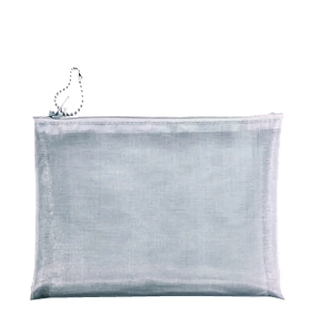 Mesh Silver Wire Travel Cosmetic Bag  6 X 7" Walker