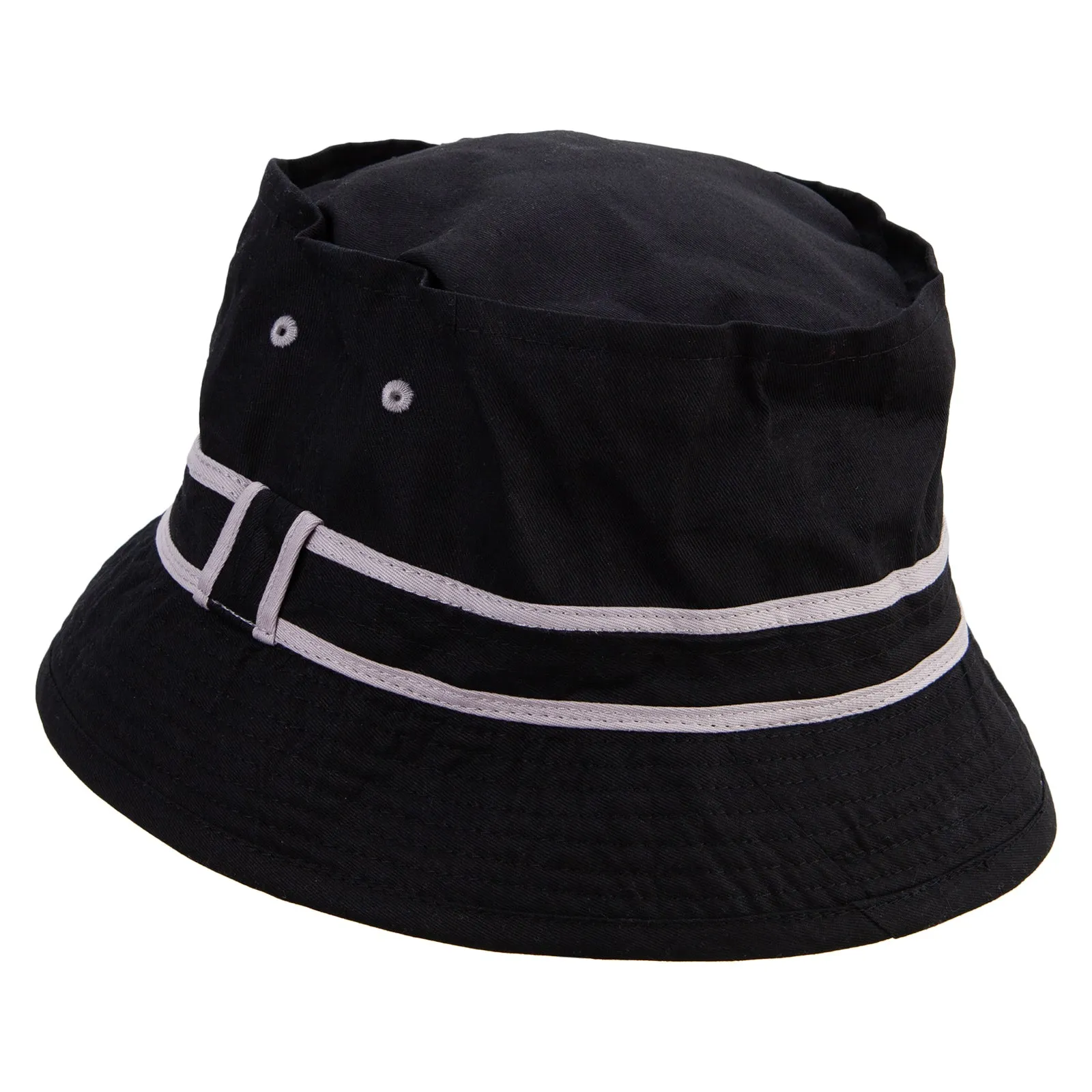 Mini Republican Elephant Logo Embroidered Big Size Striped Hat Band Fisherman Bucket Hat