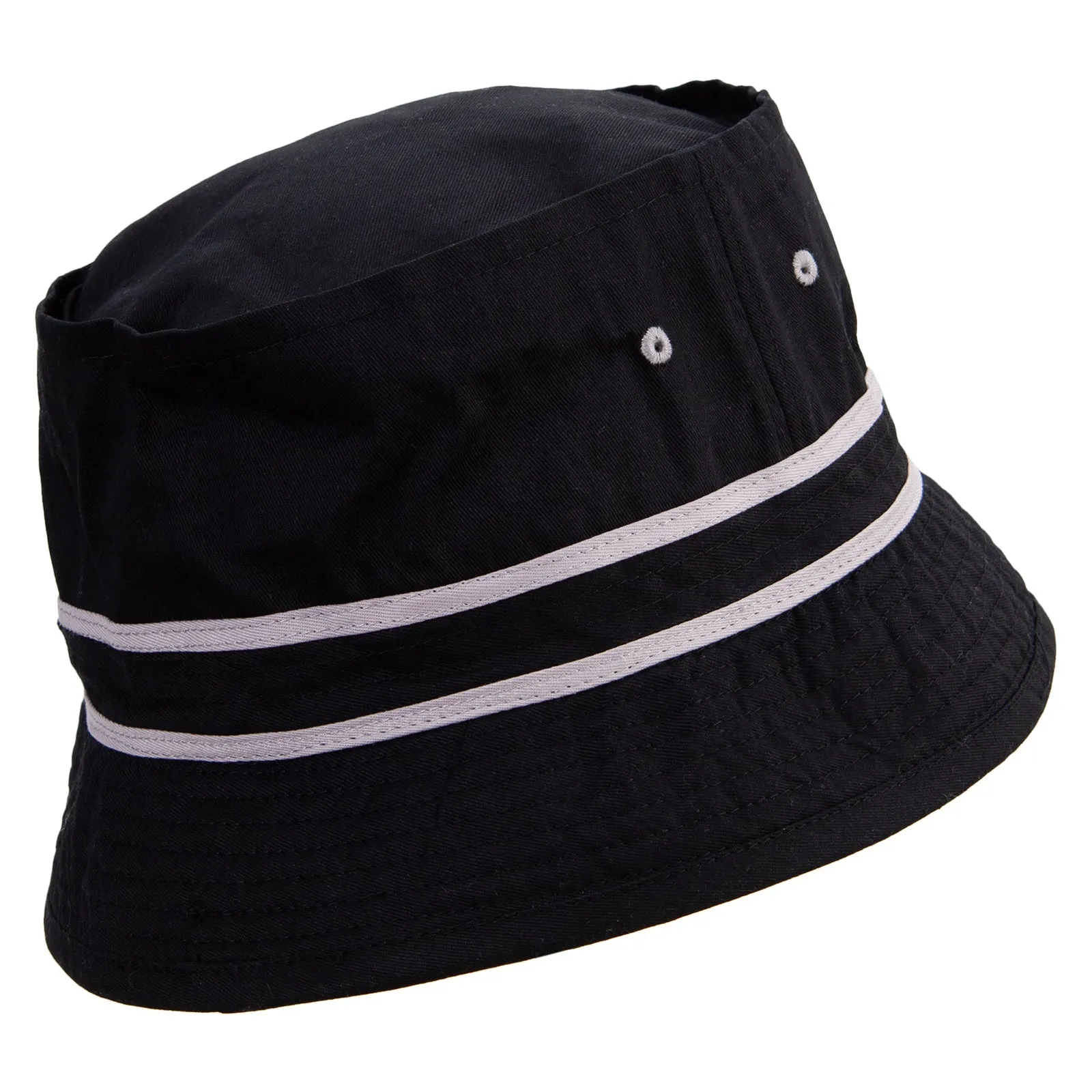 Mini Republican Elephant Logo Embroidered Big Size Striped Hat Band Fisherman Bucket Hat