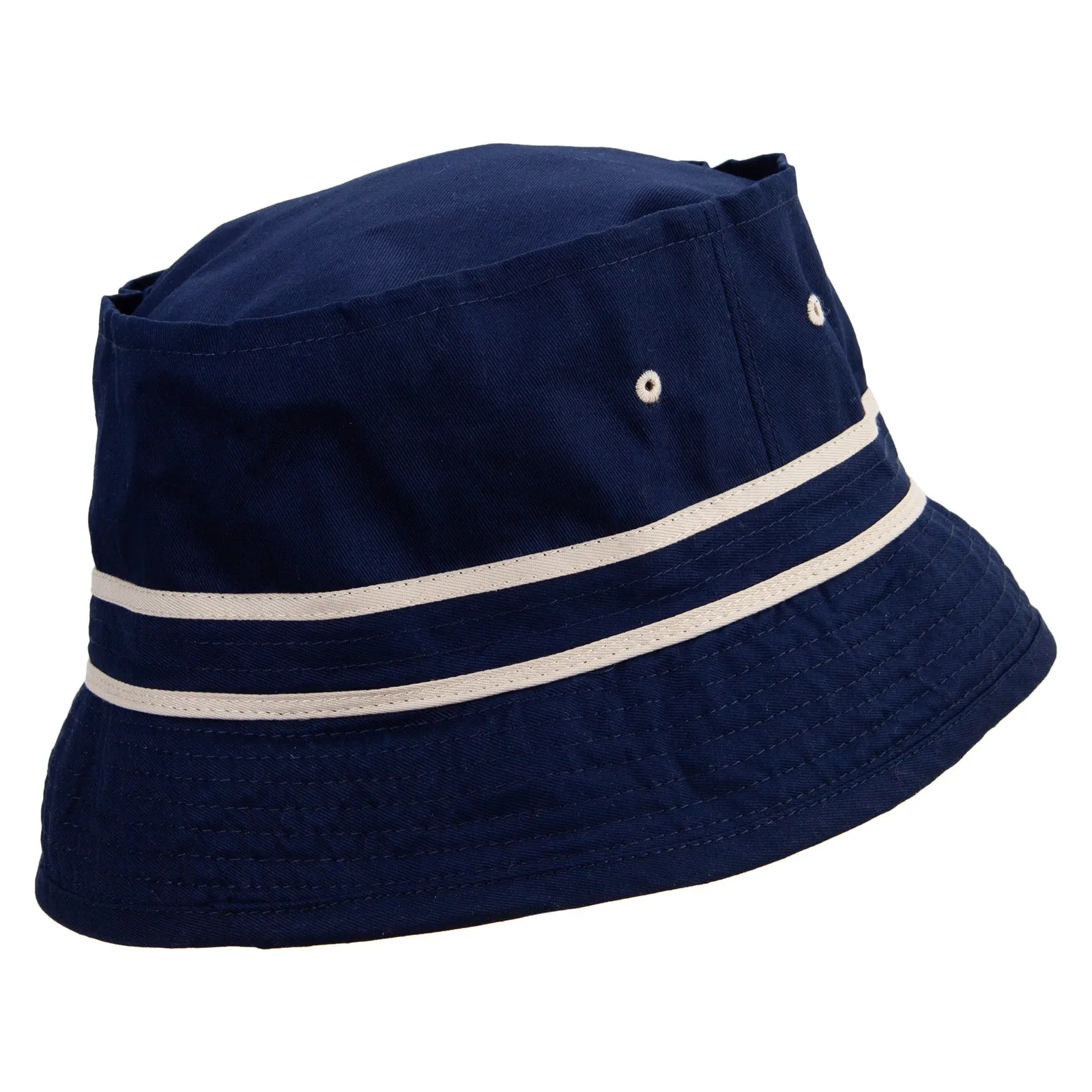 Mini Republican Elephant Logo Embroidered Big Size Striped Hat Band Fisherman Bucket Hat