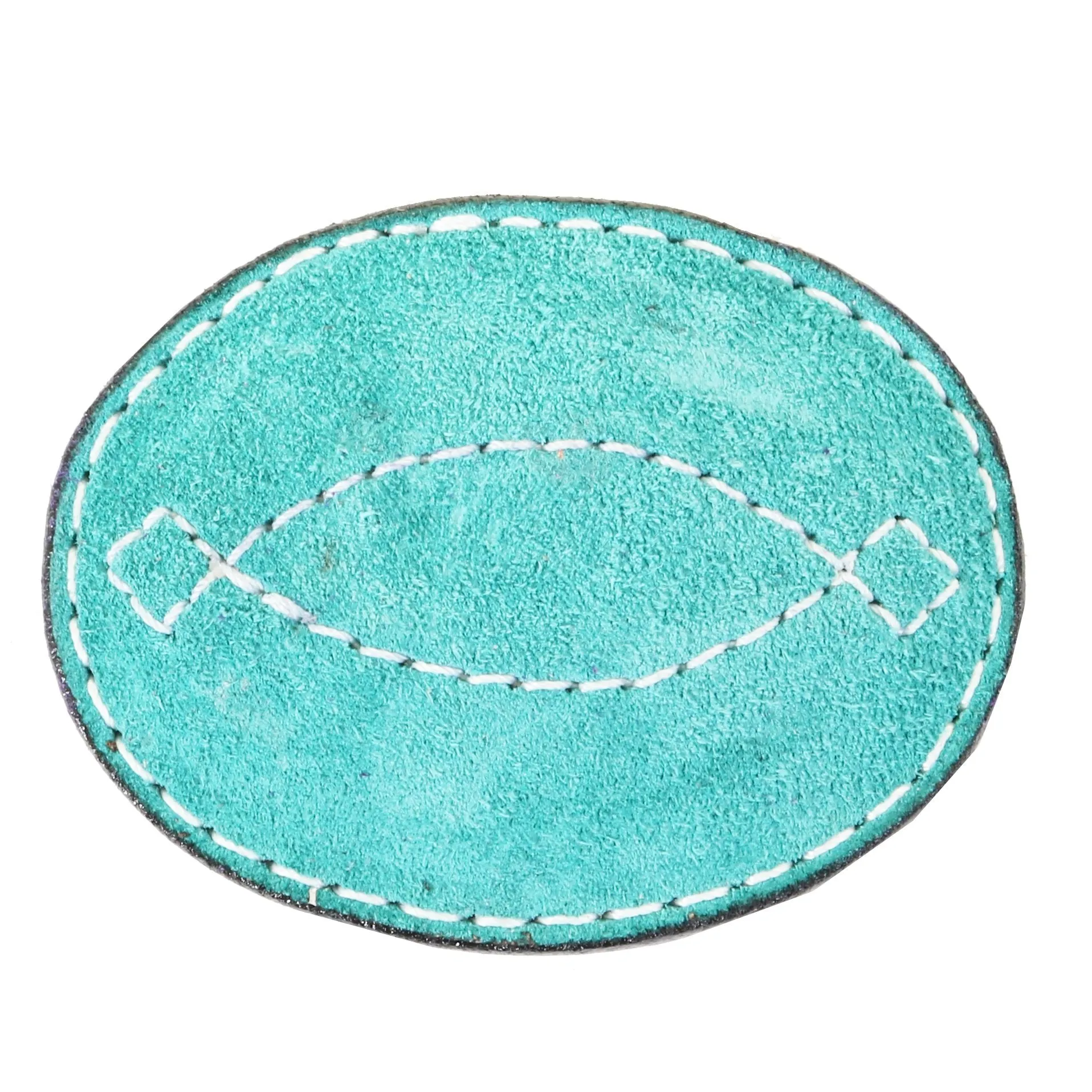 MLB14 - Turquoise Suede Oval Buckle