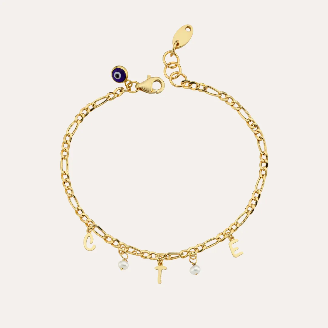 Modern 5 charm bracelet