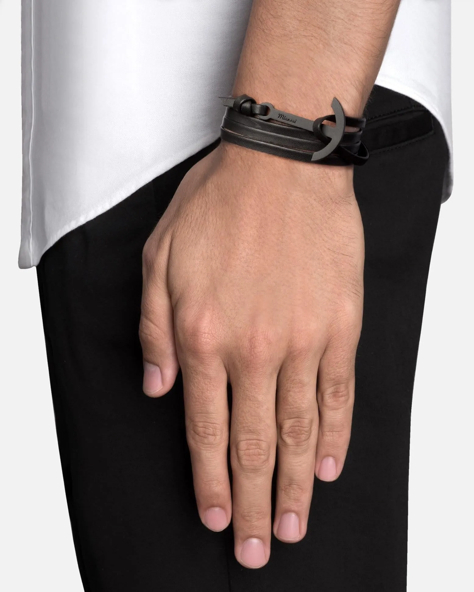 Modern Anchor Leather, Noir