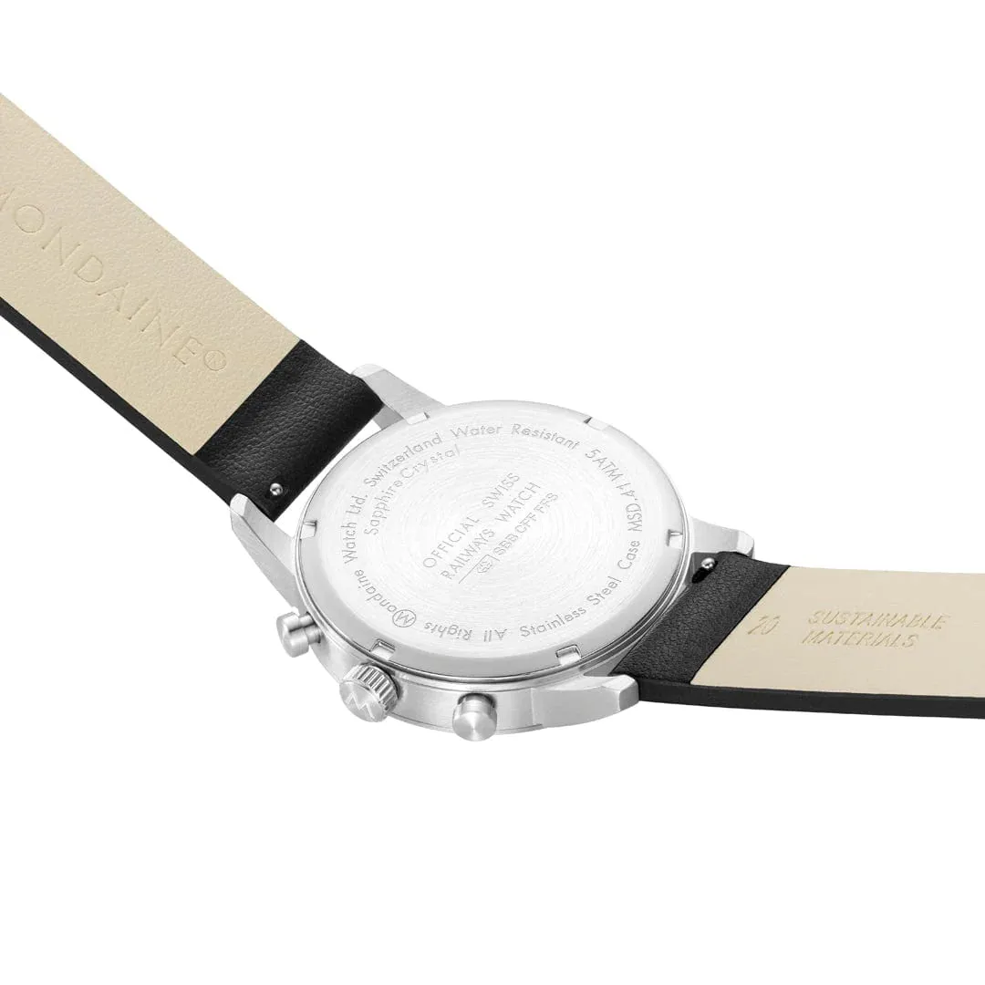 Mondaine NEO on Black Strap