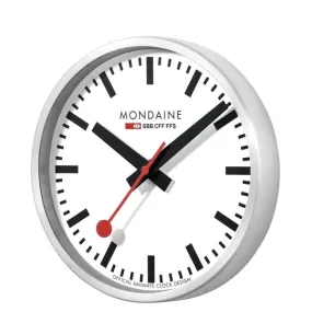 Mondaine Wall Clock Silver