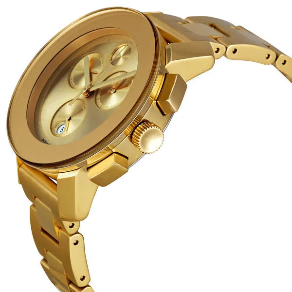 Movado Bold Chronograph Yellow Gold-plated Ladies Watch 3600076