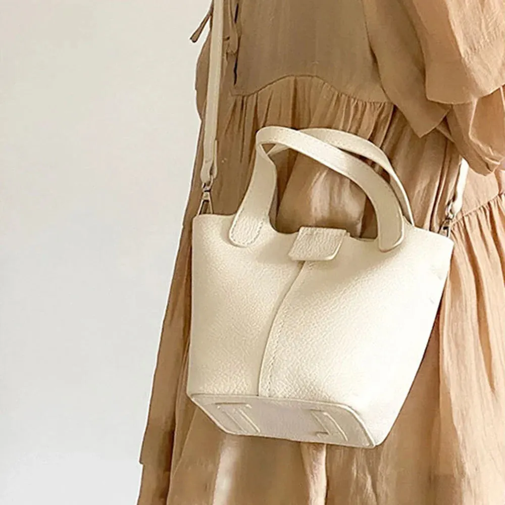 Mugrs™ Basket Versatile Leather Bucket Bag